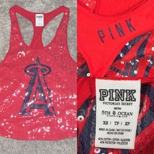 MLB VS PINK Angels tank Victoria’s Secret baseball